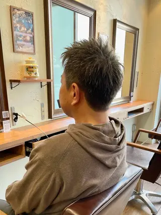 メンズ OPShair　ANELLO所属・ショート/ボブ/ メンズ/縮毛矯正のヘアスタイル