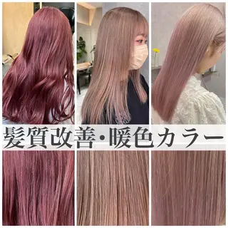 ミディアム カラー 髪質改善/ボブ/ ハイトーン❣️yuiのヘアスタイル