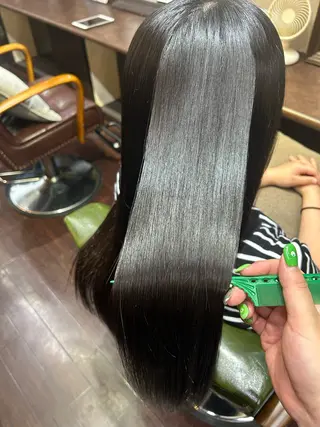 ロング 福岡美髪研究所 Knops所属・宇治野 愛梨のヘアスタイル