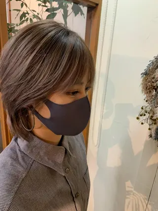 ミディアム カラー つくばUtooe's 副店長　寺沢颯のヘアスタイル