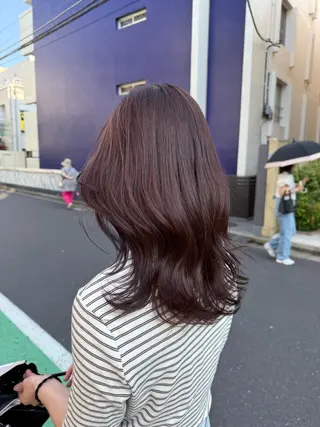 ミディアム カラー 似合わせヘア🫶🏻 つきいてるみのヘアスタイル
