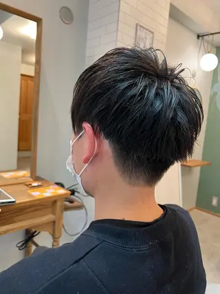 メンズ ぱつボブ/ ショート/YUKIのヘアスタイル