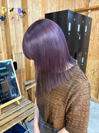 カラー 🩷推し活カラー ぷつっとボブchiaのヘアスタイル