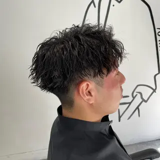 ショート パーマ メンズ メンズ特化美容師/ 藤戸 椋のヘアスタイル