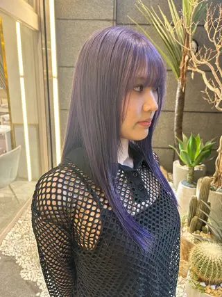 ロング カラー 透明感ツヤカラー コトノ🫧のヘアスタイル