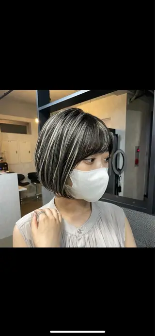 ショート カラー 新宿/韓国風レイヤー 髪質改善/ジャッキーのヘアスタイル
