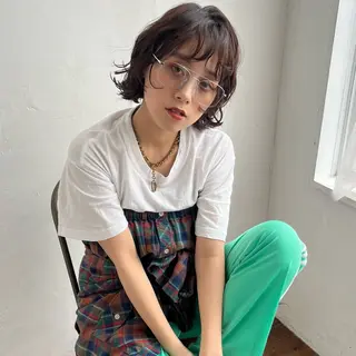 ミディアム 古賀 紅音のヘアスタイル