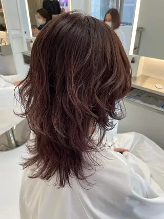 ミディアム カラー 💈髪質改善メニュー 佐藤 萌💈のヘアスタイル