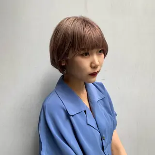 ショート カラー 【美髪ストレート】✨ 小川さくらのヘアスタイル