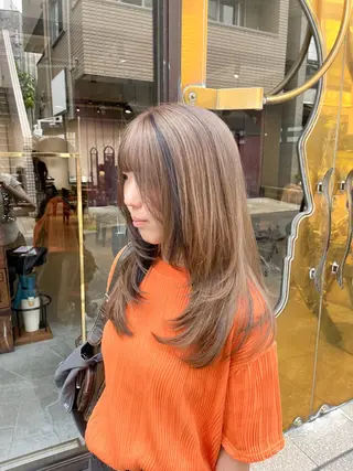 ロング カラー 垢抜けヘア 🍯ayumi🍯のヘアスタイル