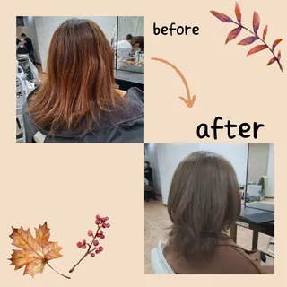 ミディアム 💜𝑳𝑼𝑵𝑨 🌻母良田愛美🌻のヘアスタイル