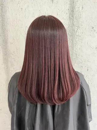 セミロング カラー Mariana雛/ 西大分/ハイライトのヘアスタイル