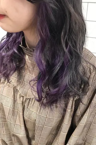 セミロング カラー 原山 直人のヘアスタイル