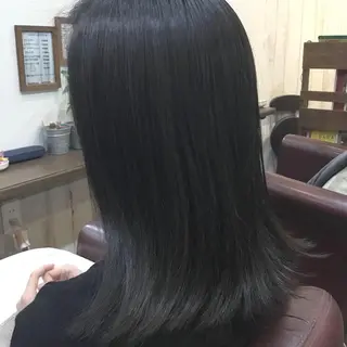 ミディアム カラー パーマ 金崎 新吾のヘアスタイル
