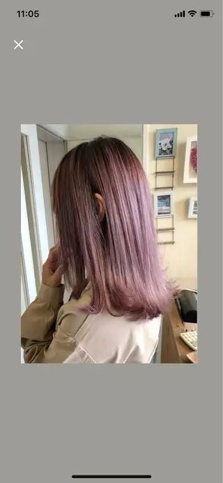 ロング 韓国レイヤー外国人風 透明感カラー髪質改善のヘアスタイル