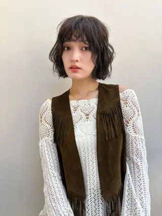 カラー パーマ RUKA 美容院×ネイリストのヘアスタイル