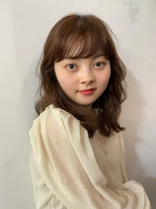 セミロング カラー ツヤ美髪💐 髪質改善/高山愛来のヘアスタイル