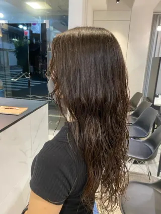 ロング パーマ 増子 祐太朗のヘアスタイル