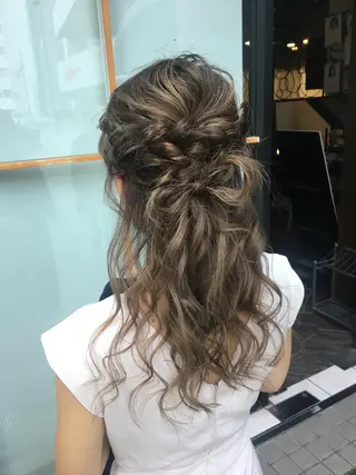 ロング カラー ヘアアレンジ MODE K's松原 YUMIのヘアスタイル