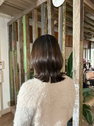 ミディアム faith hair apros.所属・白上 愛佳のヘアスタイル