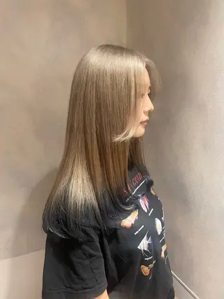 ロング カラー 野町 好花のヘアスタイル