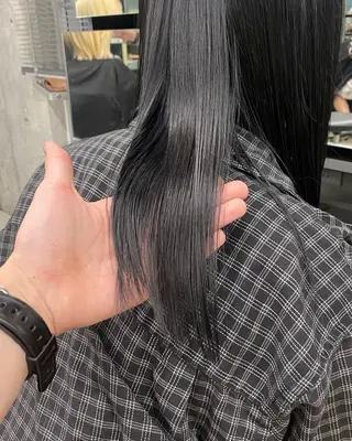 セミロング カラー 村田 りょうやのヘアスタイル