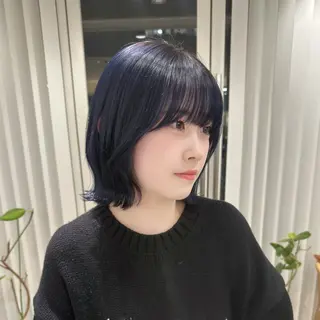 ミディアム カラー ヘアアレンジ 🐰あみ 【透明感カラー】🫧のヘアスタイル