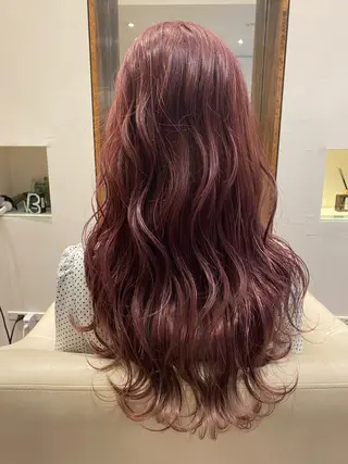 ロング カラー 鈴木 奈波のヘアスタイル