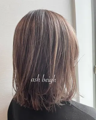 セミロング カラー noppo所属・NOPPO 和泉市 美容室／奥村　飛鳥のヘアスタイル