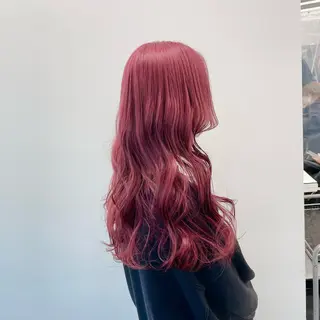 セミロング カラー 🤍💕ブリーチカラ ーAyaka💕🤍のヘアスタイル