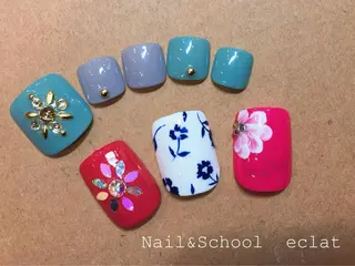 ネイル センター南 eclatのネイルデザイン