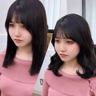 ミディアム カラー 美髪縮毛矯正🫧 艶カラー/スズカのヘアスタイル