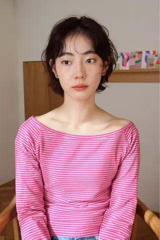 ショート カラー 武田美空🐇 ボブ/暖色カラー🌷のヘアスタイル