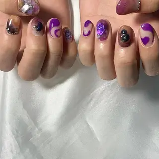 ネイル kana/モード ・グランジ໒꒱のネイルデザイン