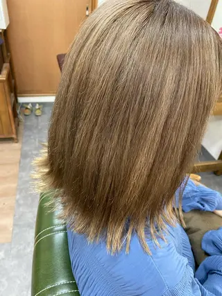 セミロング 永沼 真依のヘアスタイル