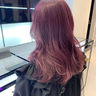 セミロング カラー ハッシュカット/ハイ トーン/MANAMIのヘアスタイル