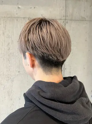 カラー メンズ 傷ませないカラー・ ボブ・リクト💥のヘアスタイル