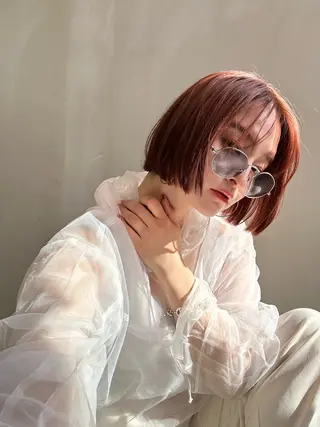 ショート カラー ショート/ボブ専門 宮脇美奈/南船場のヘアスタイル