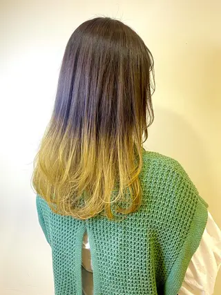 ロング カラー ANNA /艶髪/ハイトーンのヘアスタイル