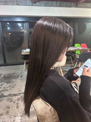 ロング カラー レイヤー/ハイトーン カラー/SHISEIのヘアスタイル