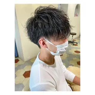 パーマ メンズ 菊池大一 溝の口パーマのヘアスタイル