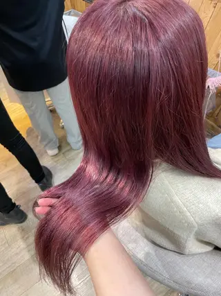 セミロング カラー CORE blanc所属・COREblanc ゆきの／表参道 原宿のヘアスタイル