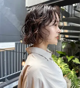 ショート パーマ 💐大人可愛く Kroda💐のヘアスタイル