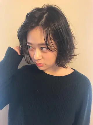ミディアム 池袋/透明感カラー 🎀Yuri🎀のヘアスタイル