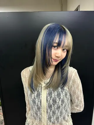 ミディアム カラー ミリ/原宿/ハイ トーンカラー💫のヘアスタイル