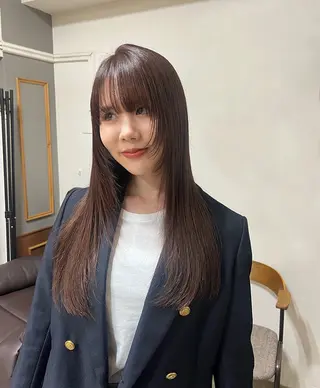 ロング カラー まろやか透明感カラー ♡MANAのヘアスタイル