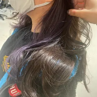 ロング カラー 外山 実咲のヘアスタイル