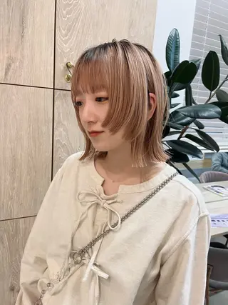 ミディアム marino/ カラー/顔周りカットのヘアスタイル