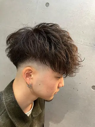 ショート カラー パーマ メンズ 🔥メンズ超特化🔥 青木海斗のヘアスタイル