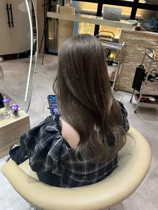 ロング カラー ヘアアレンジ HIMENO KIYOTOのヘアスタイル